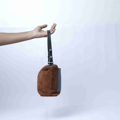 Brown Blue Hand Bag LHB038