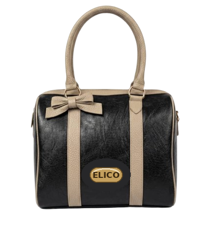 Black and Tan Boston Bag