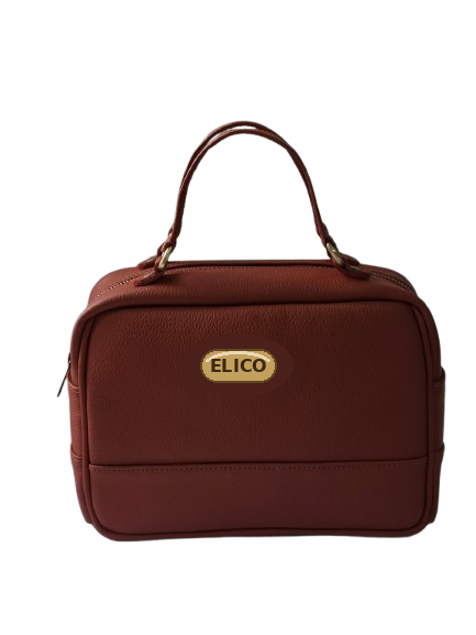 Rust Top-Handle Handbag